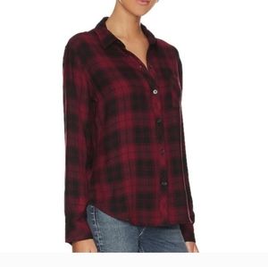 RAILS Hunter shirt Crimson Pitch Plaid Button-Up Women's Top Sz.S